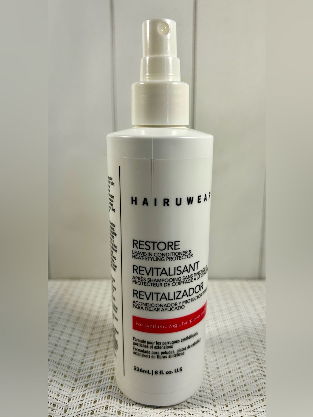 Hairuwear Restore Leave-In Conditioner & Heat Styling Protector Wig Care